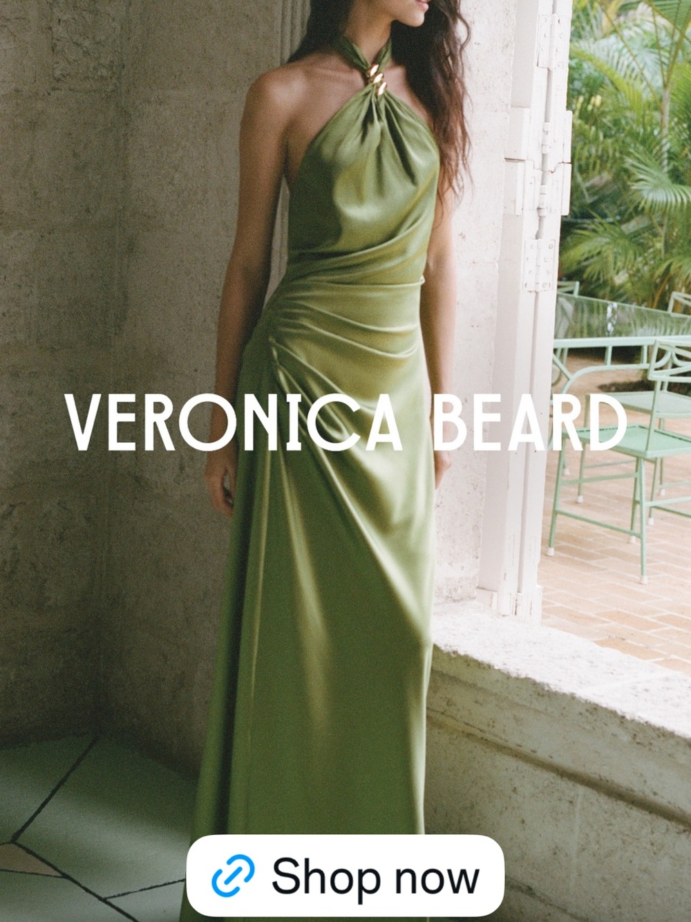 Veronica Beard Izaren Halter Gown